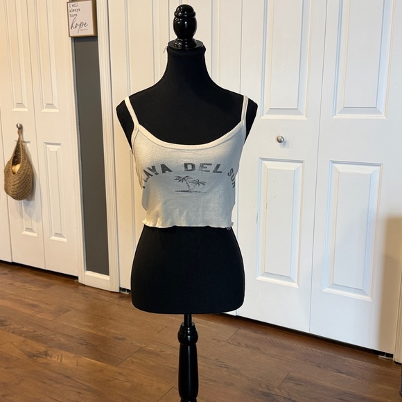 Billabong Cream Playa Del Sur Crop Top - Picture 9 of 9